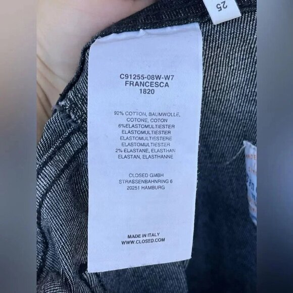 Closed  Francesca Moto Cropped  Jeans size 25 - Picture 11 of 13